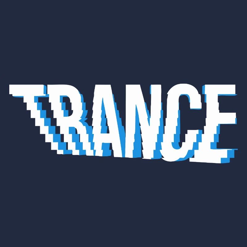 Conception de logo de musique trance.