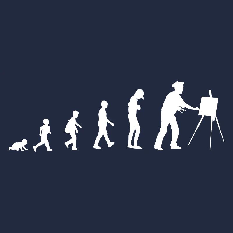 Évolution du bébé au peintre