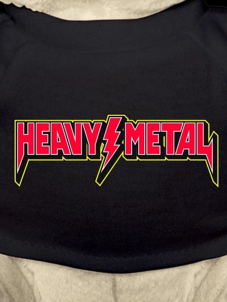 Heavy Metal Emblem mit Blitz