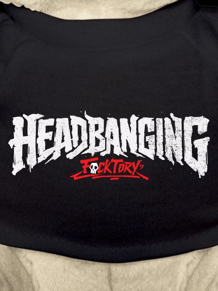 Headbanging logo white