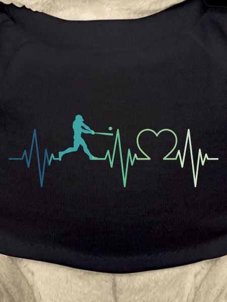 Baseball-Baseball-Herzschlag-Baseballspieler