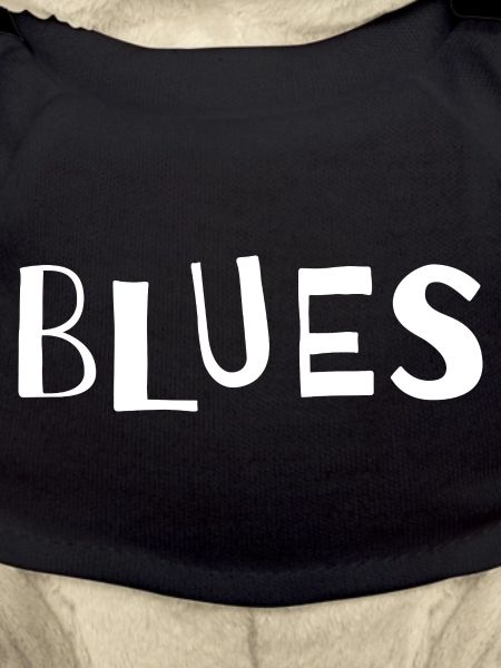 Distressed Blues Typography