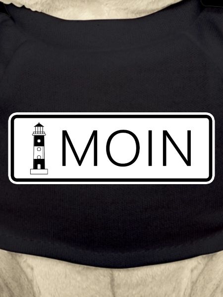 Sticker: Lighthouse with lettering Moin