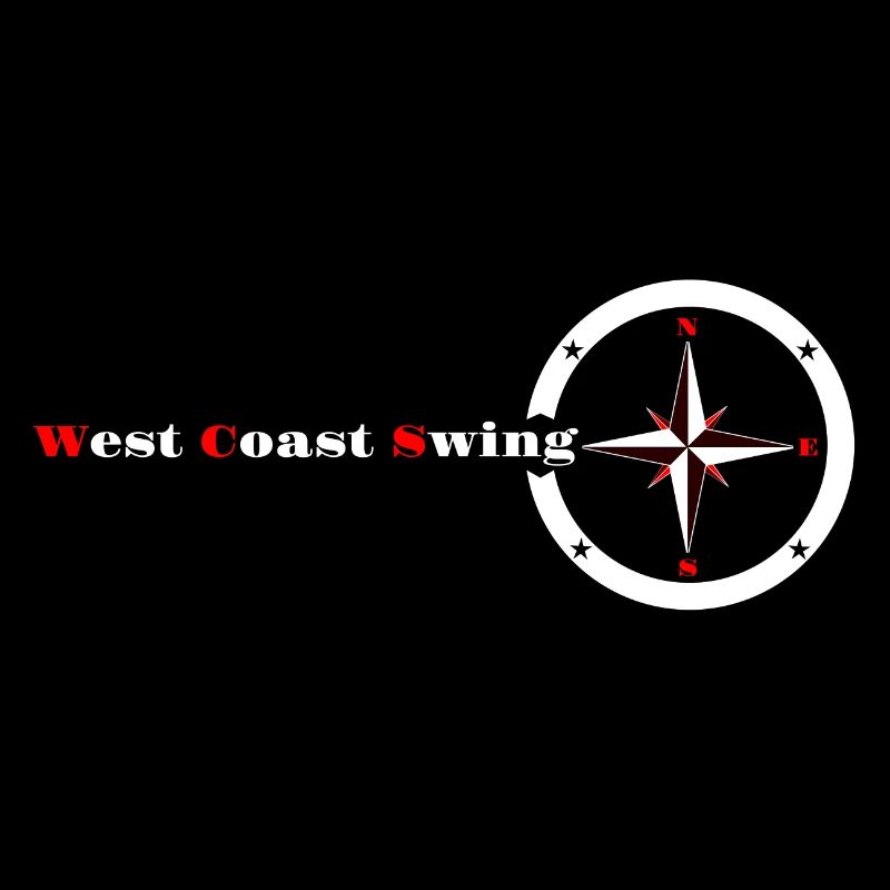 West Coast Swing Compass WCS Gift Westie Dance