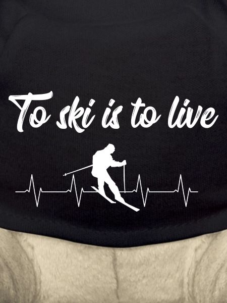 Skier saying