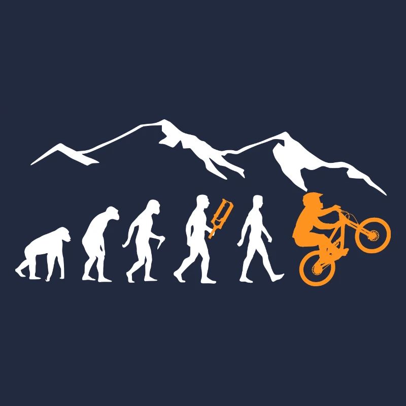 Evolution mountain bikers