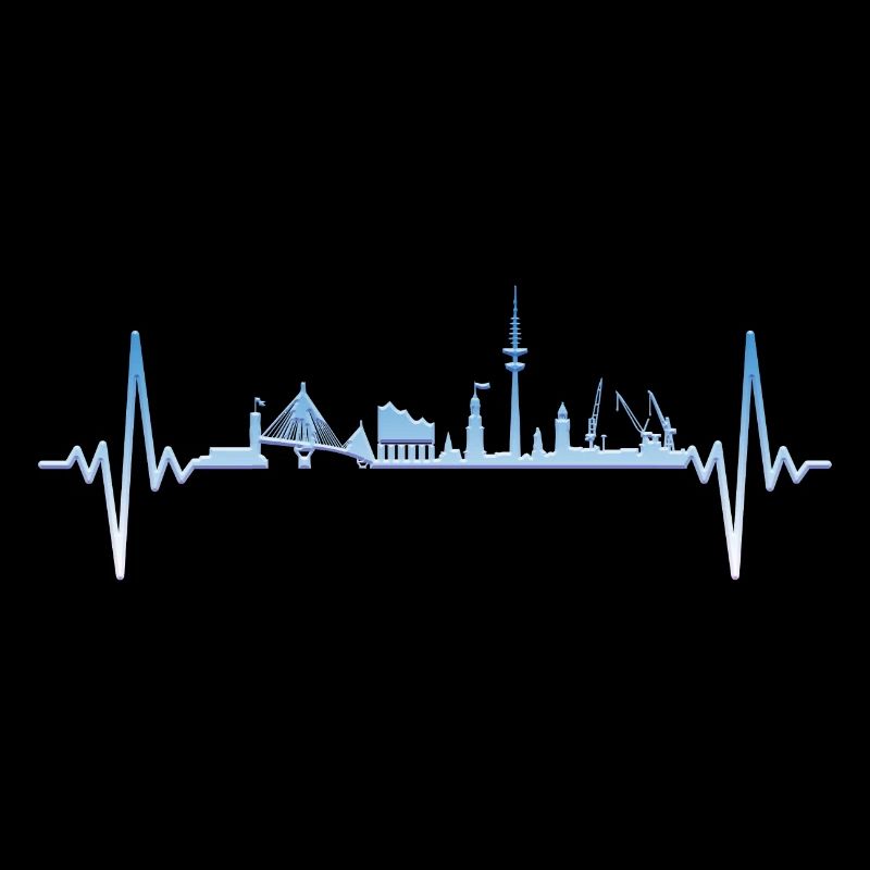 Hamburg Skyline Hamburger Hafen Skyline