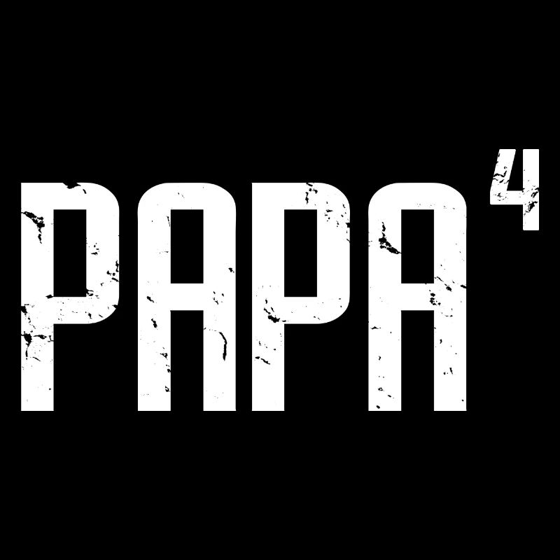 Papa von vier Spaß Geschenk für alle Vater mit 4 Kindern