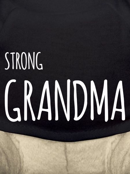 Strong Grandma comic white