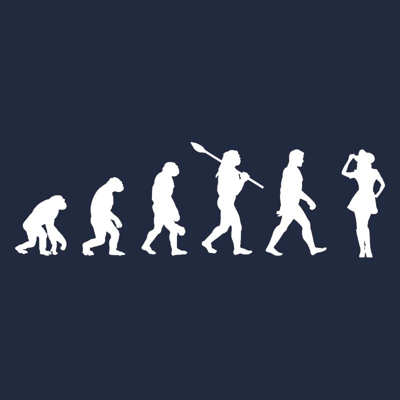 with Skirt - Evolution of Man