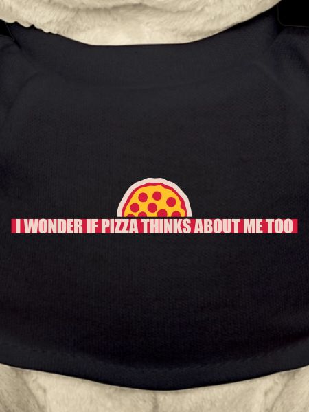 pizza thinks about me
