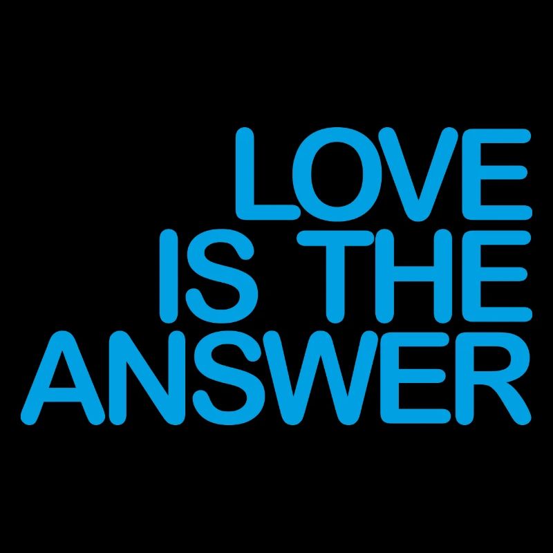 LOVE is the ANSWER 03 light blue