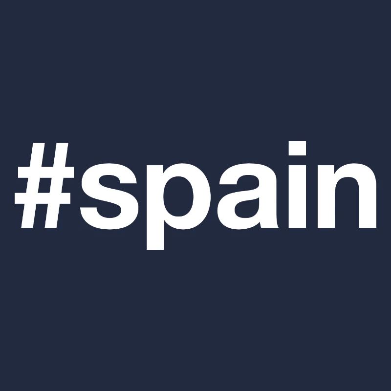 SPAIN Hashtag Spanien