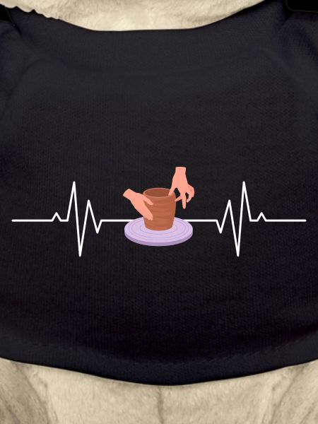 Ceramic Heartbeat Handmade Art