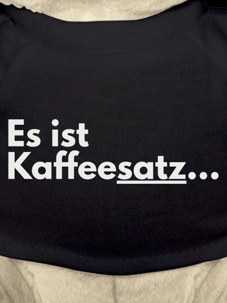 Es ist Kaffeesatz Typo