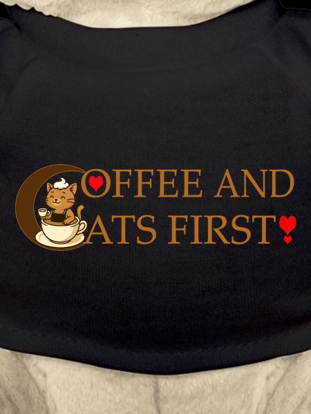 Coffee and cats first