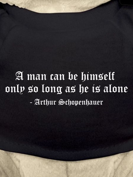 Citation de Schopenhauer Solitude