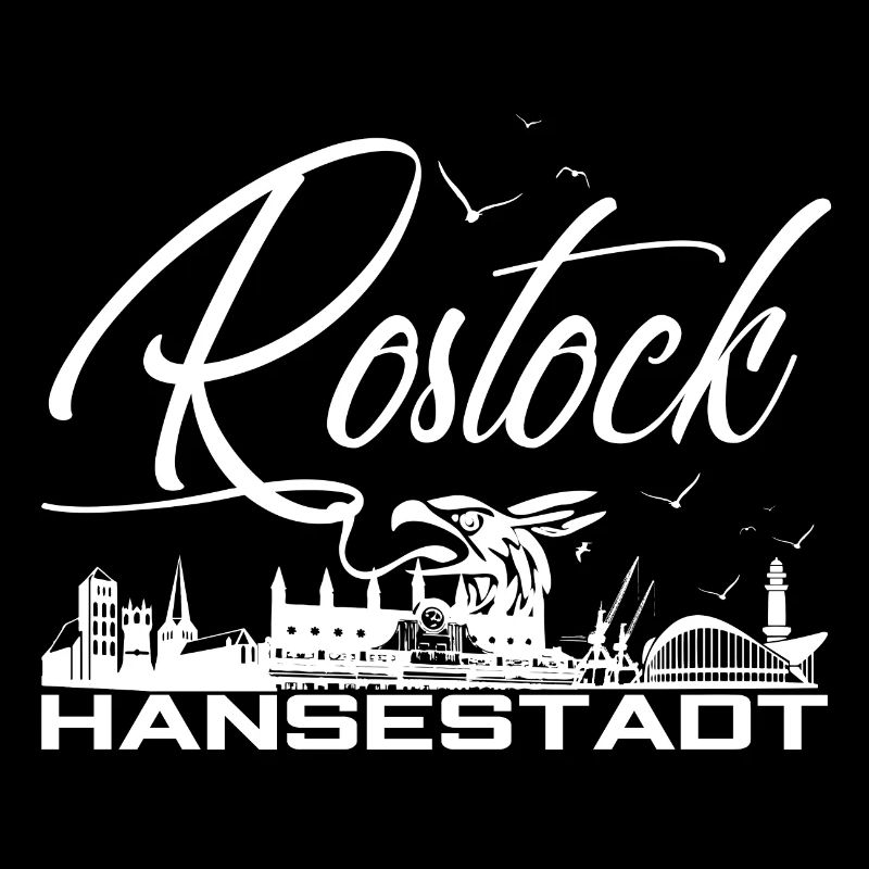 Rostock - Hansestadt - Silhouette