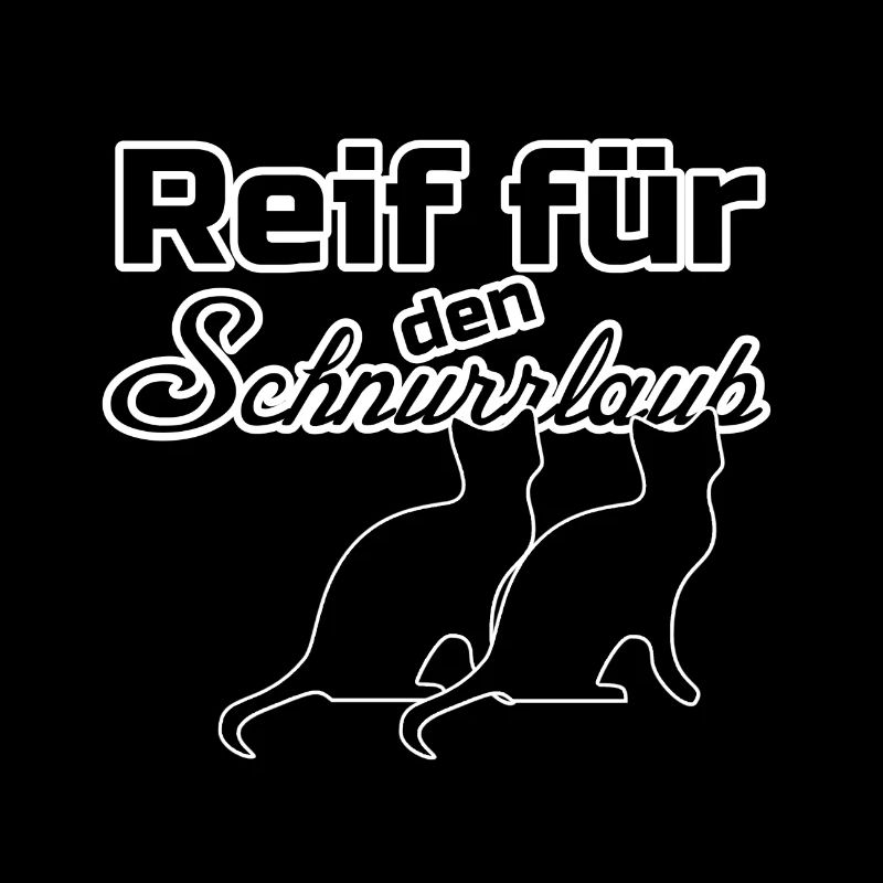 Urlaub Katze Katzen Tiere Haustier Spruch
