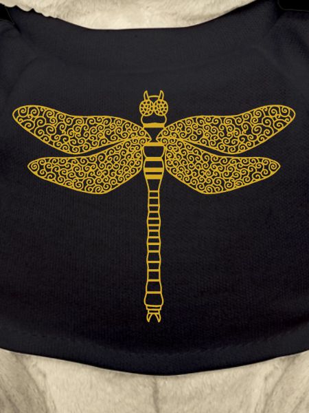 Gold dragonfly