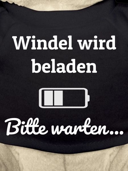 windel wird beladen weiß