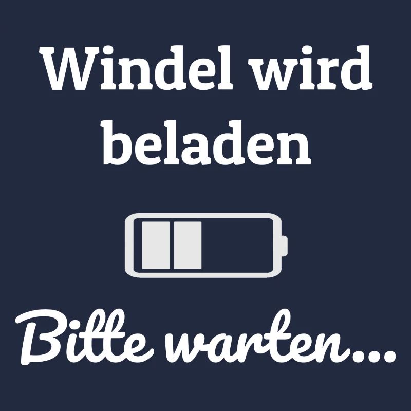 windel wird beladen weiß