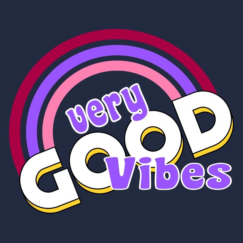 good vibes Regenbogen