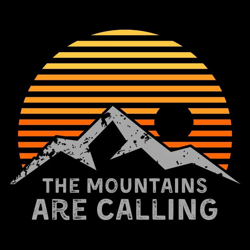 Mountains Are Calling Sunset Stripes