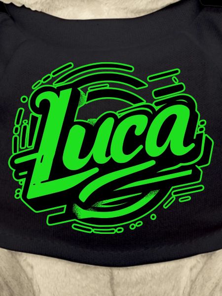 Luca Name Graffiti green