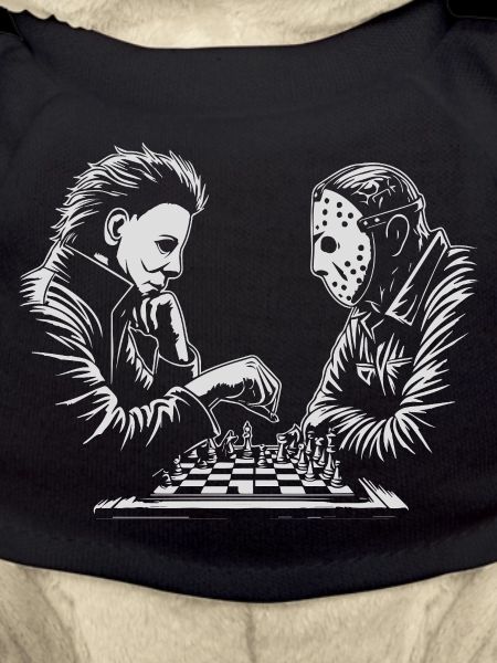 Eerie Chess Match Illustration