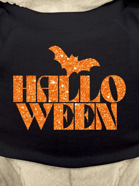 Halloween Glitter Bat Design