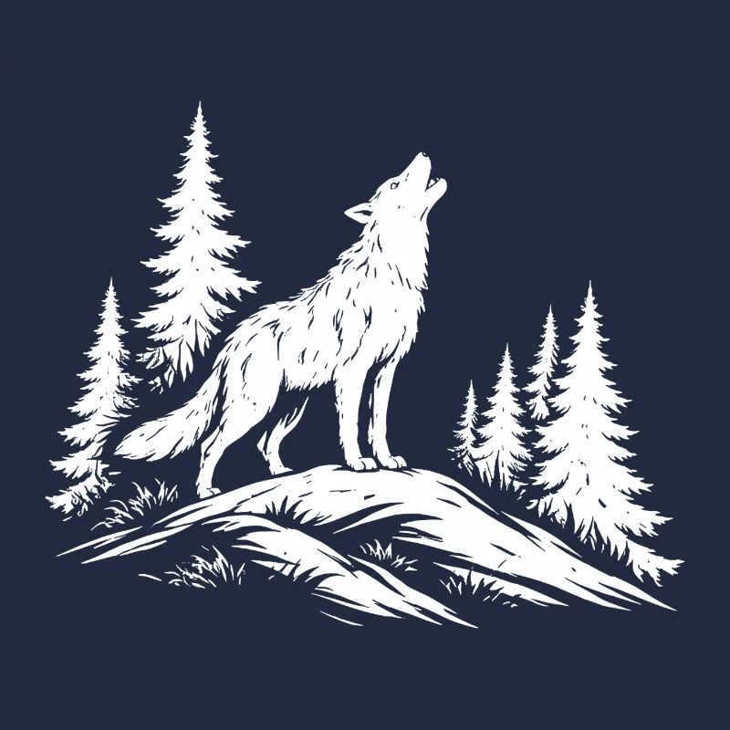 loup hurlant