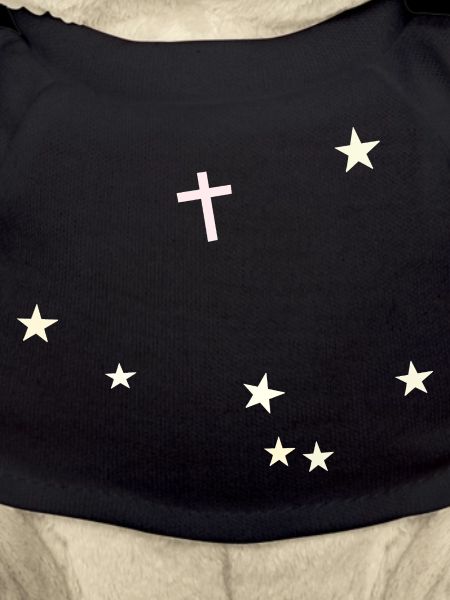 Cross in the starry sky