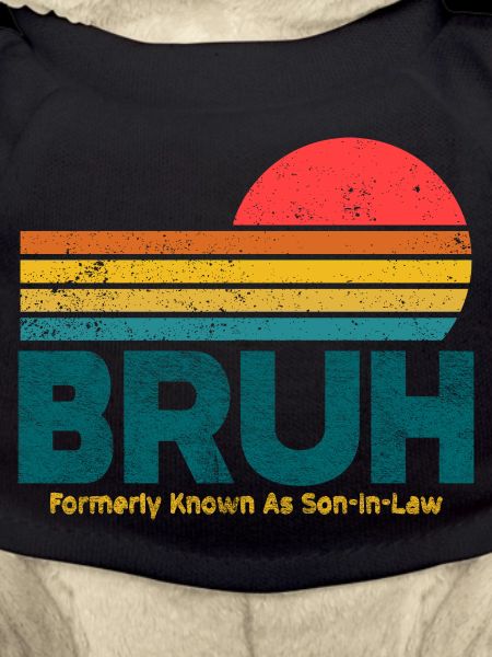 Bruh Sunset Retro Meme Design