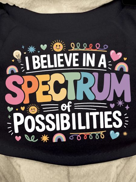 Autism Awareness Support rainbow