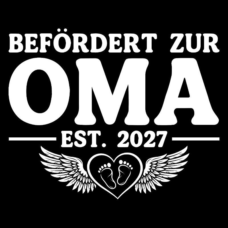 Befördert zur Oma 2027 – Baby Ankündigung