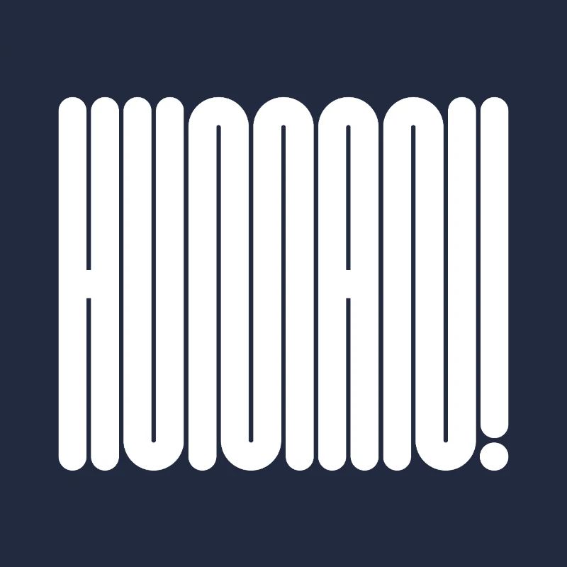 HUMAIN ! Déclaration de typographie géométrique audacieuse