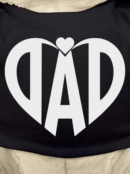 Herz-Dad Typo Silhouette