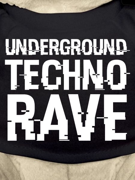 Underground Techno Rave-Schriftart
