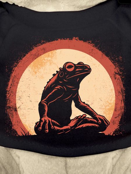 Namaste Yoga Frosch Meditation Retro