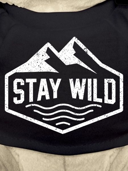 Stay Wild Mountain Motif