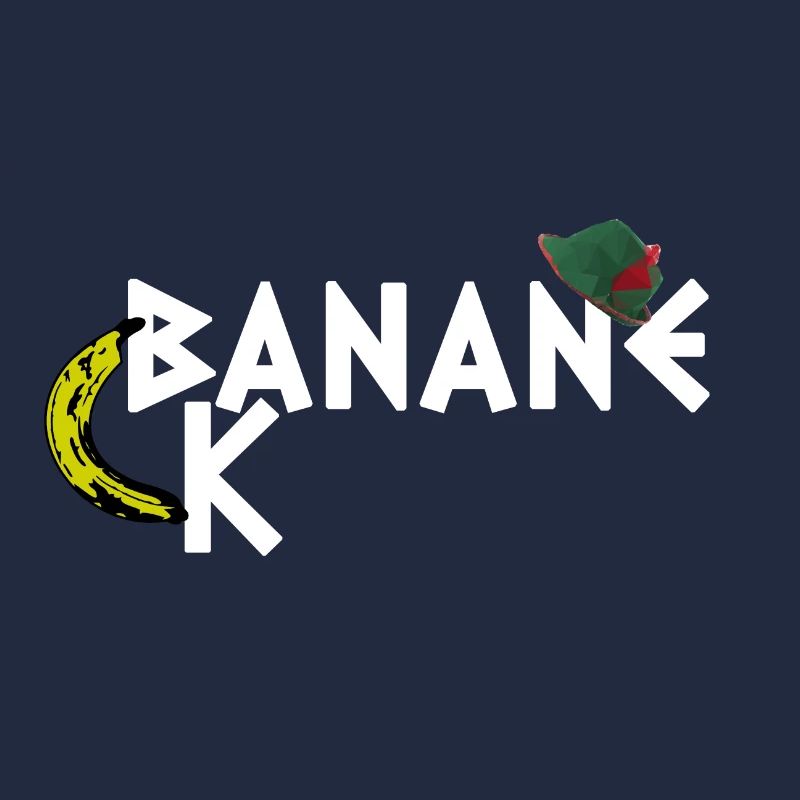 Funny Tyrolean banana lettering