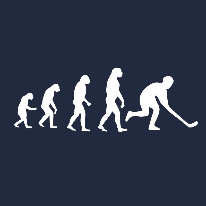 Hockey Design Evolution Gift Idea White