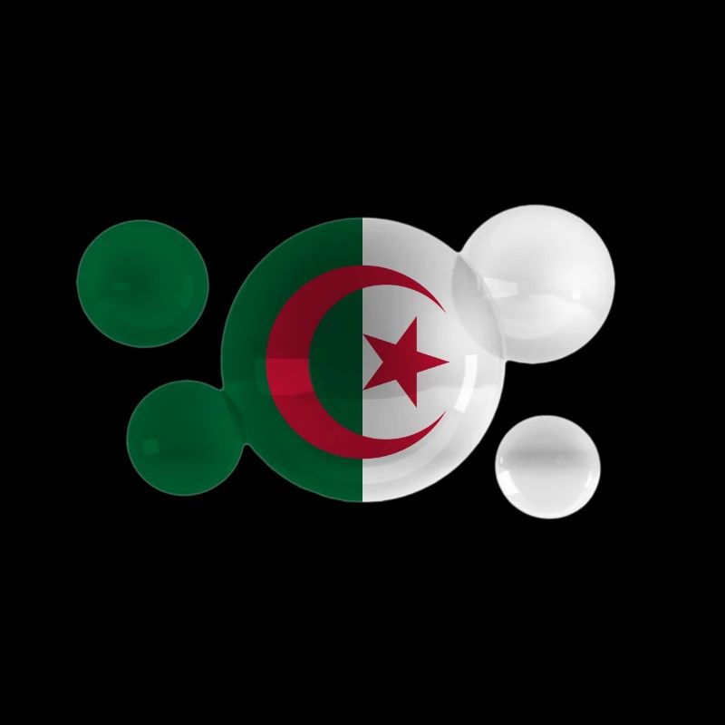 Drapeau Algérie sur les bulles