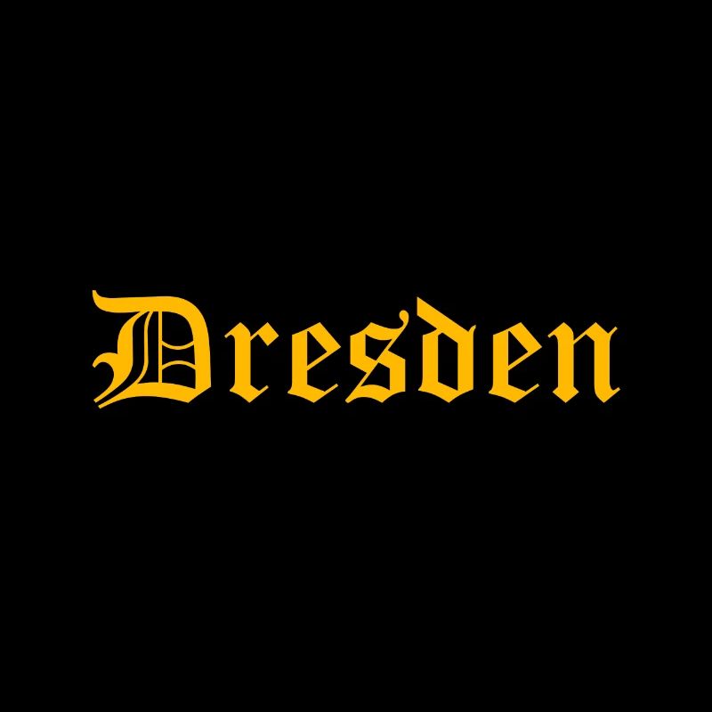Dresden Schriftzug altdeutsch