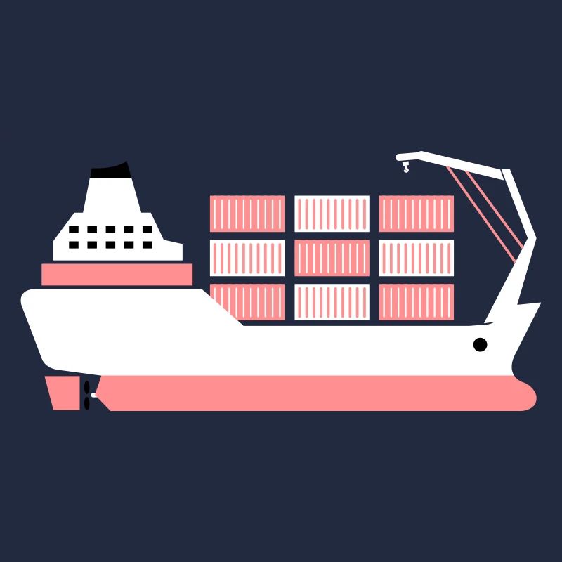 container ship pink
