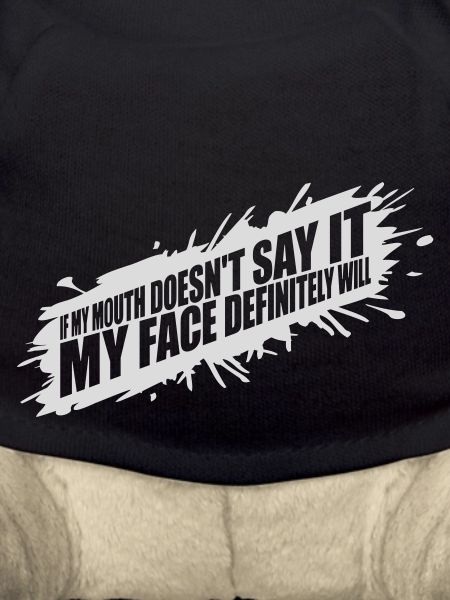 my face definitely will