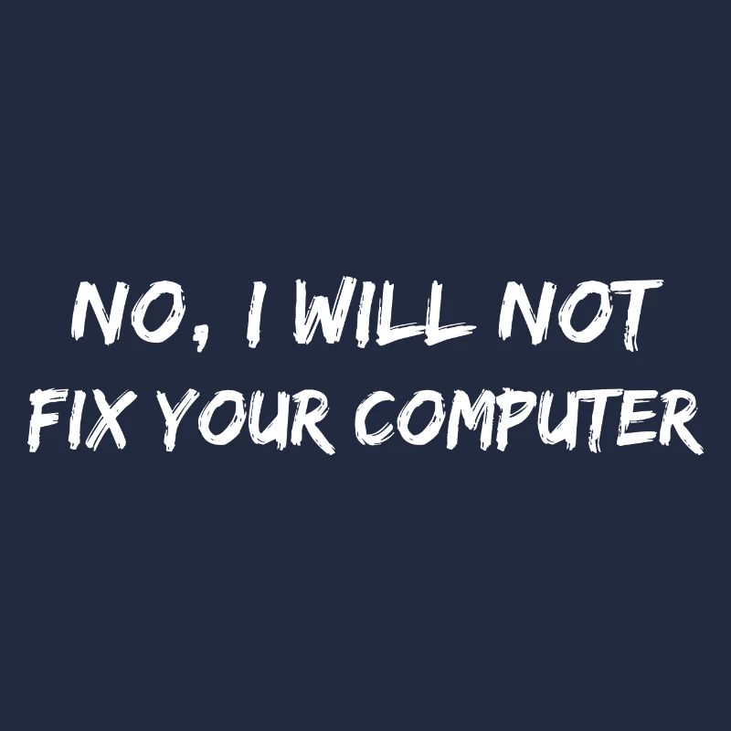 Non ne réparera pas votre ordinateur. PC Nerd drôle