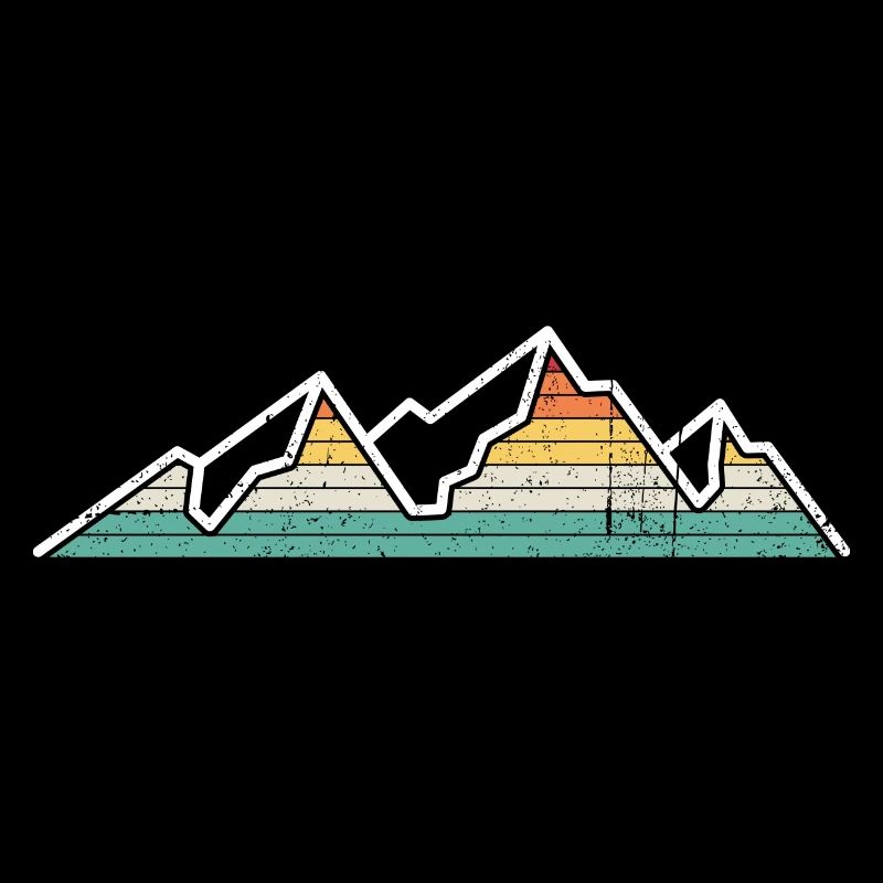 Pastel Rainbow Mountain Ridge