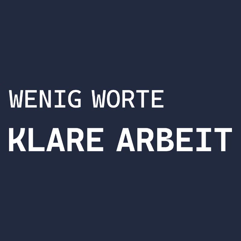 Quelques mots. Travail clair.